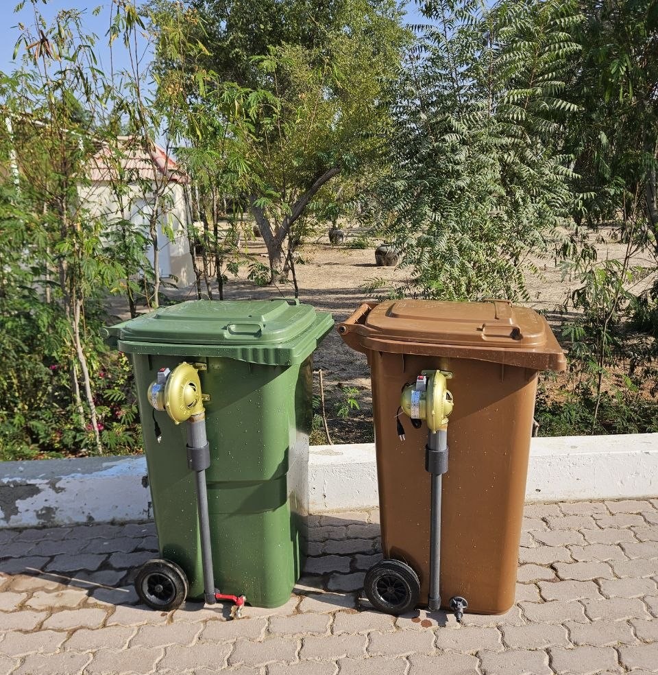 Oxygen composter in-vessel forced air system